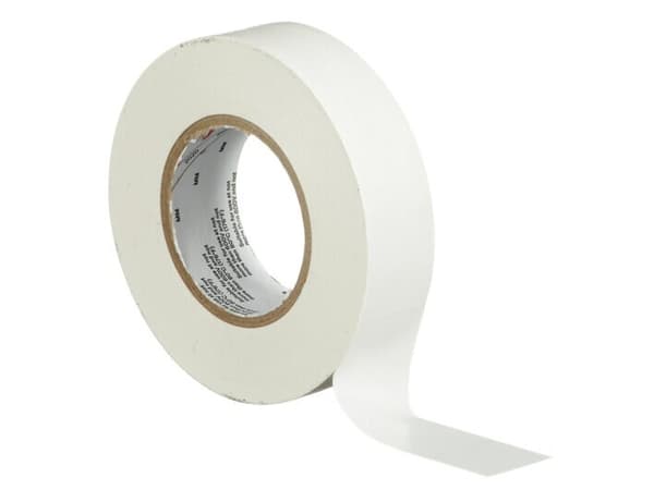 3M 165WH1E, 1 stykker, Hvit, PVC, 600 V, Blister, 10 m