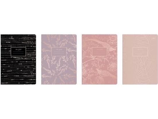 Interprint Notebook A5 60 line 70g Metalic Rose Gold mix price for 1 item