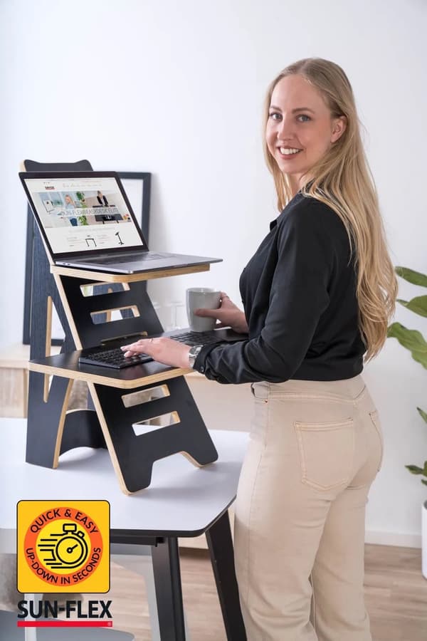 SUN-FLEX®EASYDESK RISE, Natural Black