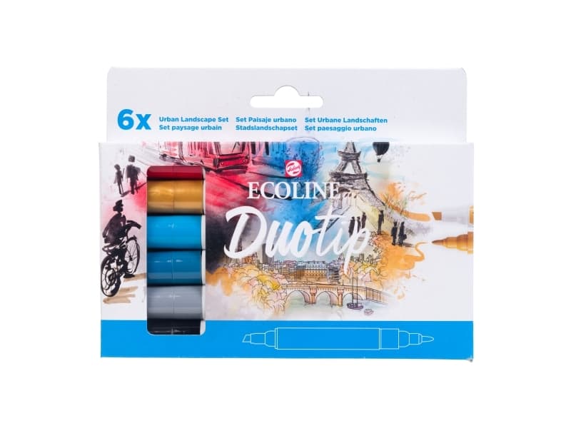 Ecoline Duotip marker set Urban Landscape | 6 colours