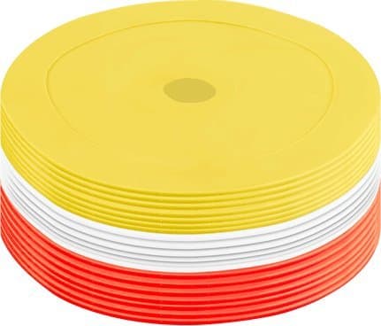 Pure2Improve | Rubber Training Markers | Red/White/Yellow