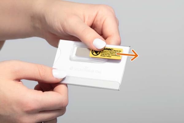 DURABLE - Navneskilt - for 75 x 40 mm - magnet - gjennomsiktig (en pakke 25)