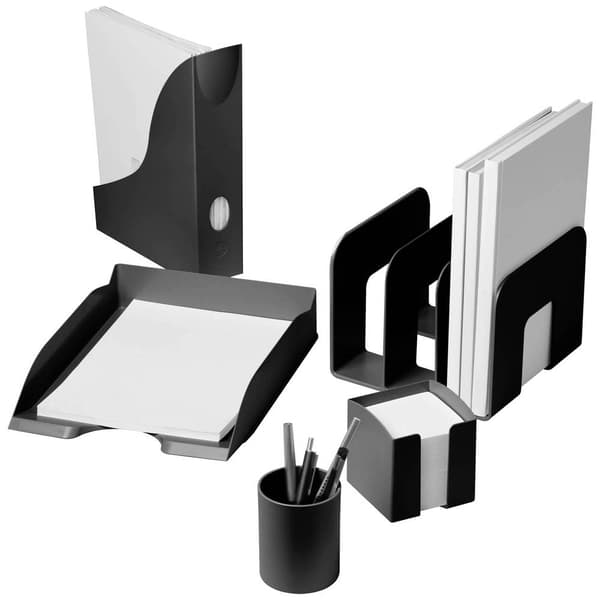 Durable 776101 Stapelsamlare Svart Plast 1 st