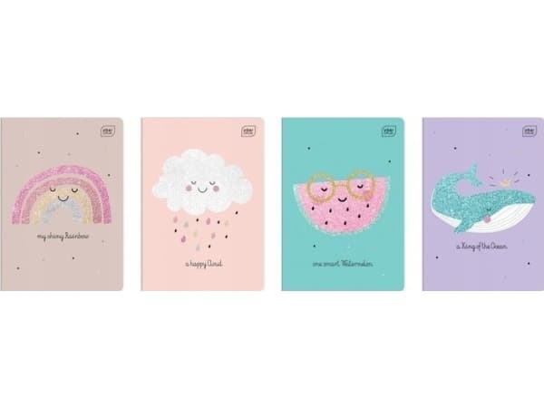 Interdruk Notebook A5 16 grid 70g Glitter Interdruk mix price for 1 item