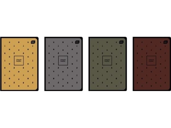 Interprint Notebook A5 80 grille 70g Soft Touch Chess Interprint mix price for 1 item