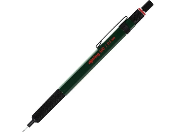 Rotring 2164106, Grønn, Akrylonitril-butadien-styren (ABS), HB, Sekskantet, Rustfritt stål, 0,5 mm