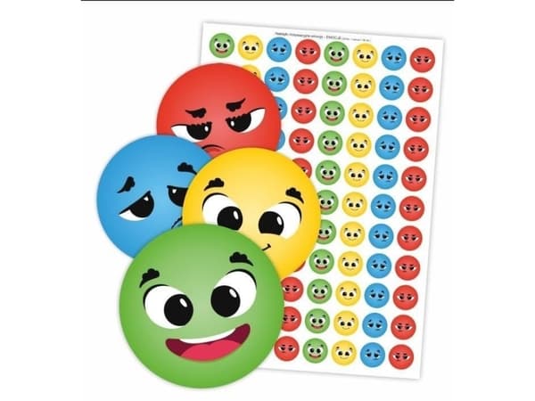 LearnHow motivoiva tarroja - värikäs tunteita 88kpl