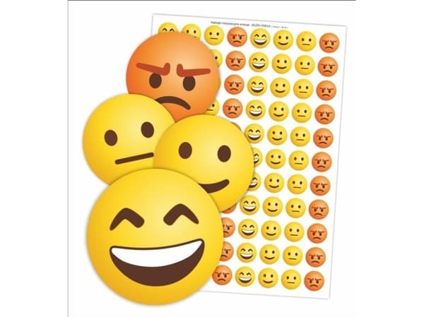 LearnHow Motiverande klistermärken - Emotes 88 st.