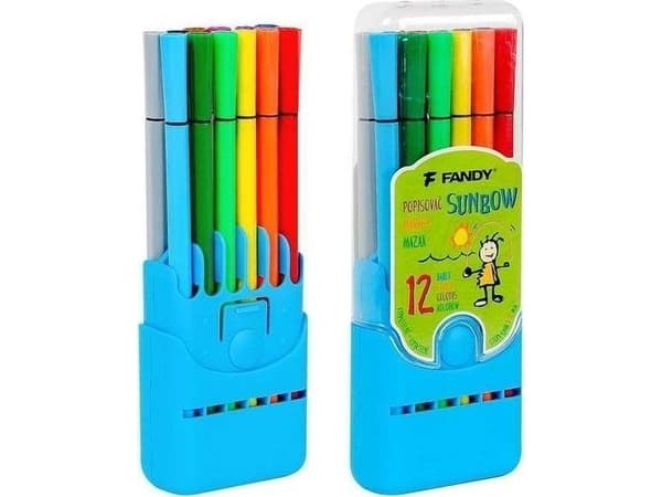 FANDY Sunbow marker 12 färger