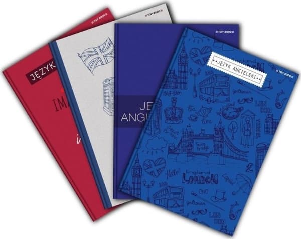 Top 2000 notebook A5/80K checkered English (5 pcs)