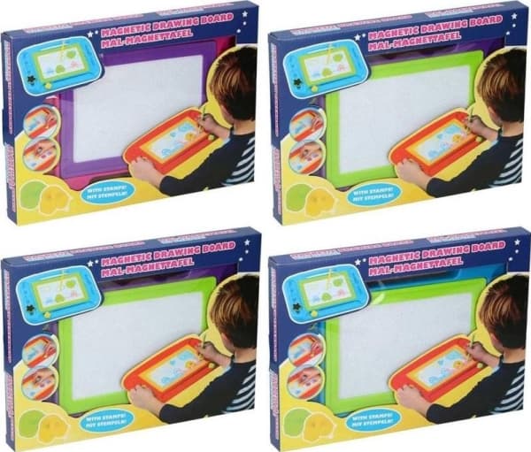 Eddy toys - Magneettinen valkotaulu / lasten katoava kynä (vaaleanpunainen)