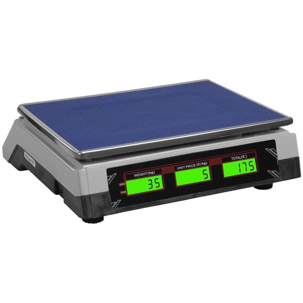 Steinberg Systems Butiksvåg - 35 kg / 2 g - vit - LCD