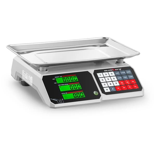 Steinberg Systems Butiksvåg - 30 kg / 1 g - 34,1 x 24,1 cm - LCD