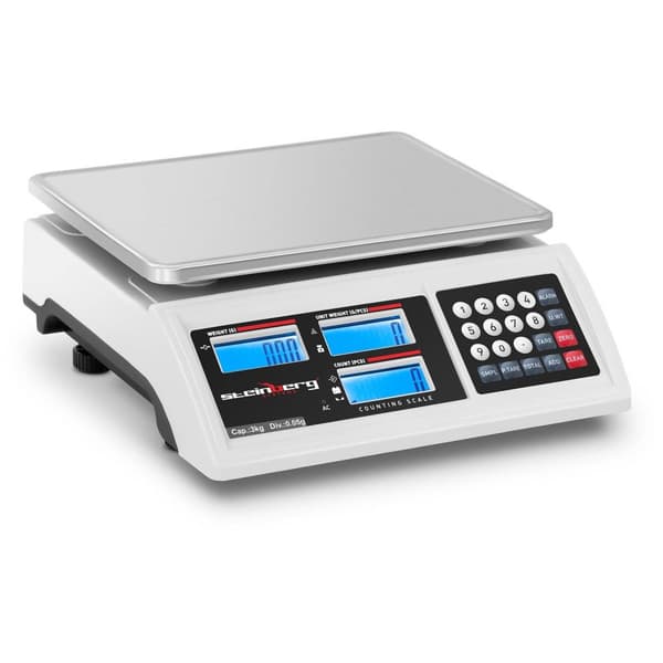 Steinberg Systems Räknevåg - 3 kg / 0,05 g - LCD