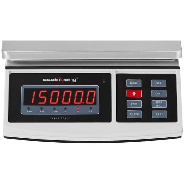 Steinberg Systems Bordsvåg - 15 kg / 0,5 g - LED-display
