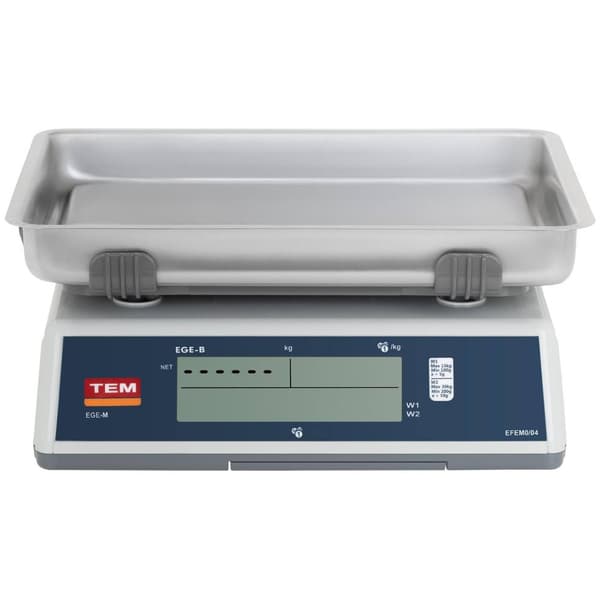 TEM Butiksvåg - Kalibrerad - 30 kg/10 g - Dubbelsidig LCD