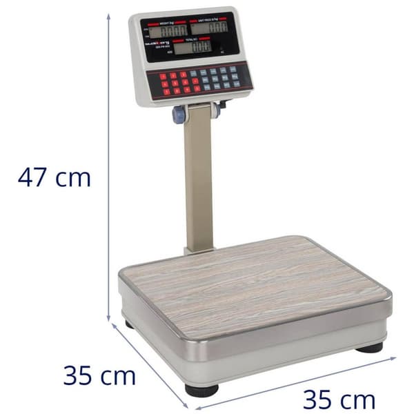 Steinberg Systems Prisvåg - 100 kg / 10 g - vit - LCD