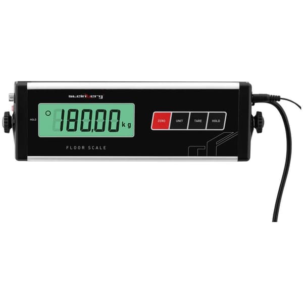 Steinberg Systems Veterinärvåg - 180 kg/50 g - Halkskyddsmatta - LCD