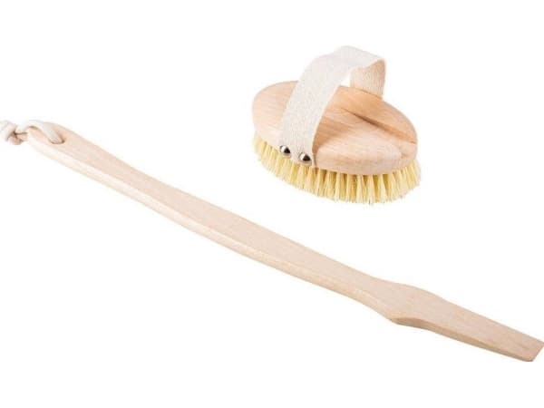 HHUUMM HHUUMM_Body massage brush for dry hard Tampico fiber version with stick