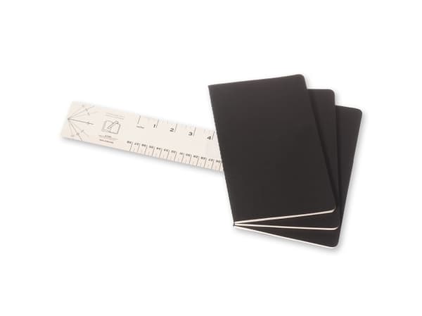 Moleskine Cahier, monokromatisk, svart, 64 ark, 70 g/m², kvadratisk papir, universal