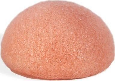 Mohani MOHANI_Konjac Naturlig svamp for vask og massasje av ansiktet med rosa leire