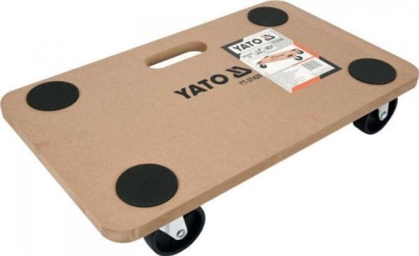 Yato YT-37420, Sort, Brun, Halvhard fiberplate (MDB), 4 hjul, Polypropylen (PP), 500 mm, 300 mm
