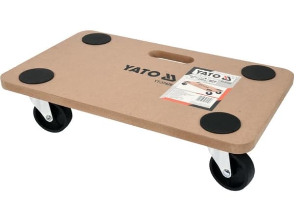 Yato YT-37420, Sort, Brun, Halvhard fiberplate (MDB), 4 hjul, Polypropylen (PP), 500 mm, 300 mm