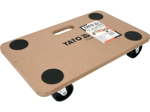 Yato YT-37420, Sort, Brun, Halvhard fiberplate (MDB), 4 hjul, Polypropylen (PP), 500 mm, 300 mm
