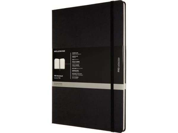 Moleskine Notes MOLESKINE PROFESSIONAL A4 (21x29,7 cm), innbundet, 192 sider, svart