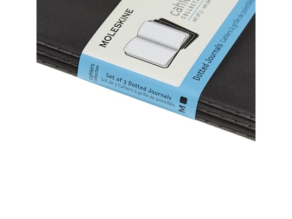 Moleskine 3 MOLESKINE Cahier Journals P (9x14cm) prikkete, 64 sider, svart