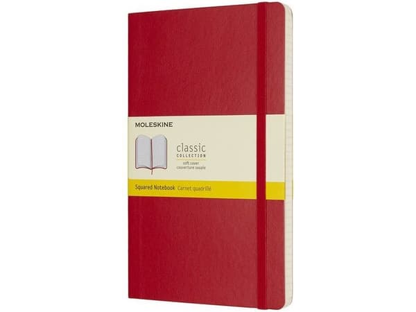 MOLESKINE anteckningsbok anteckningsbok A5 rutmönstrad röd SC ca DIN A5 rutmönstrad röd