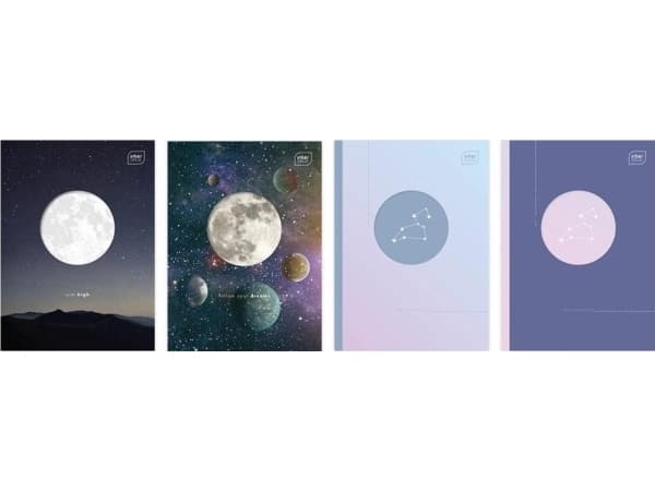 Notebook for words A6/32K, checkered Shape Galaxy (10 pcs)