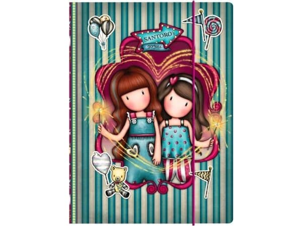 Santoro Folder gorjuss fyrverkeri a4 rødbrun (24,8 x 9 x 33,4 cm)