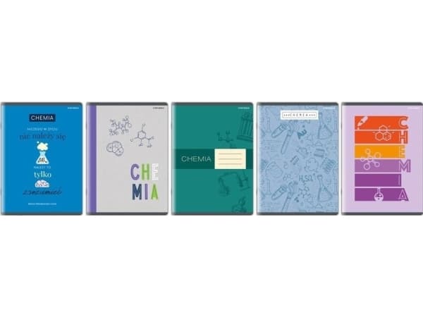 Notebook A5/60K, checkered Chemistry (10 pcs)