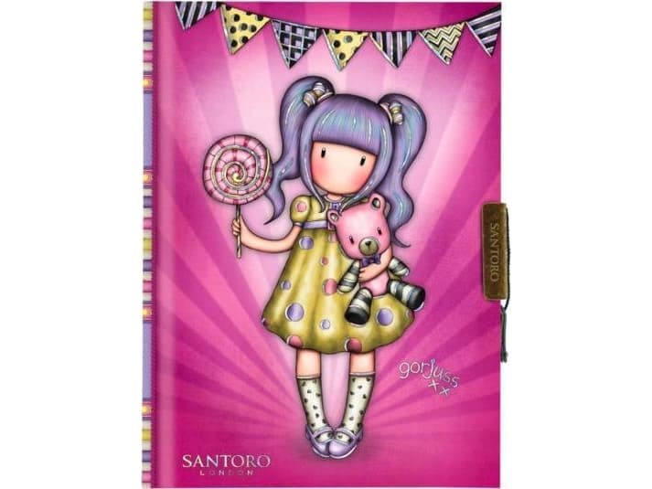 Gorjuss Fairground First Prize lockable notebook