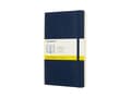 Pikkukuva 2 / 5: Moleskine Muistikirja MOLESKINE L (13x21cm), pehmeäkantinen, safiirinsininen, 192 sivua, sininen, ruksi, sininen