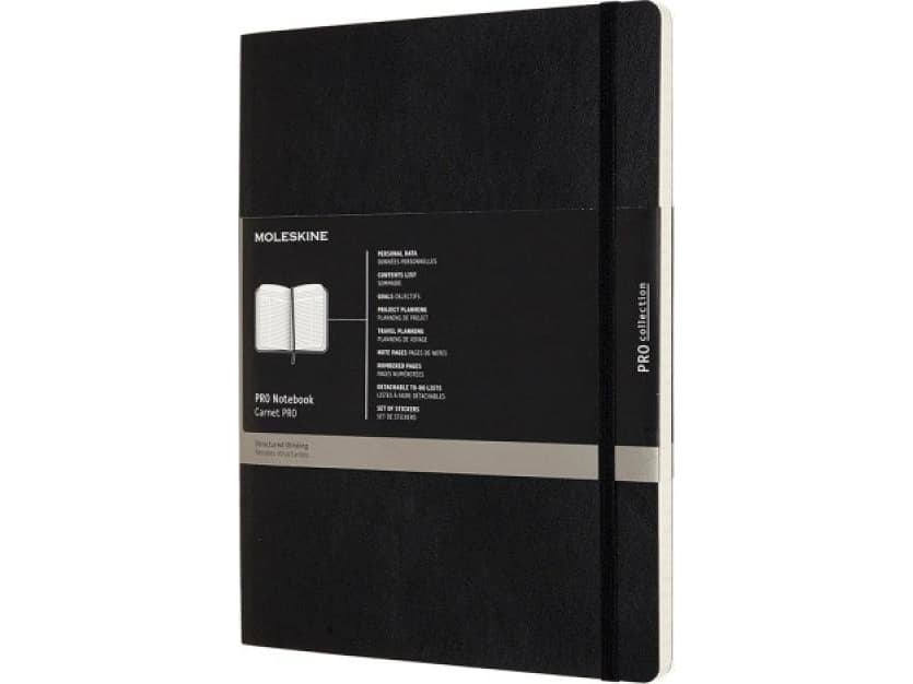 Moleskine Notebook MOLESKINE PROFESSIONAL XL (19x25 cm), soft cover, 192 pages, black
