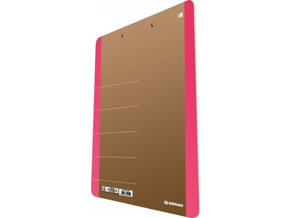 Donau Clipboard DONAU Life, cardboard, A4, with clip, pink