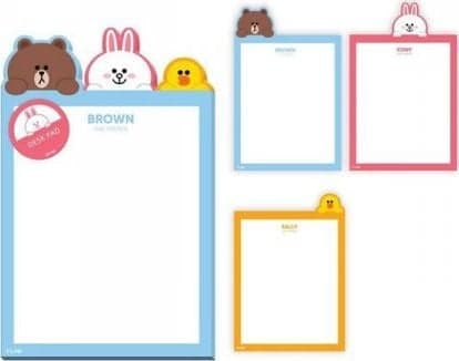 Line Friends LINE FRIENDS - Universal notebook for notes