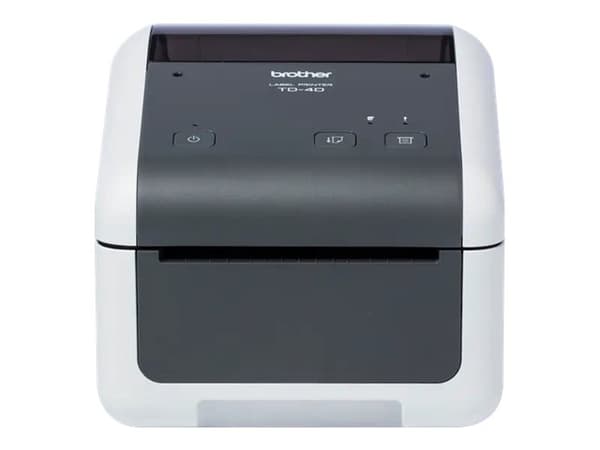 Brother TD-4210D - Etikettskriver - direktetermisk - Rull (11,8 cm) - 203 dpi - inntil 127 mm/sek - USB 2.0, seriell - hvit, grå Grå, Hvit
