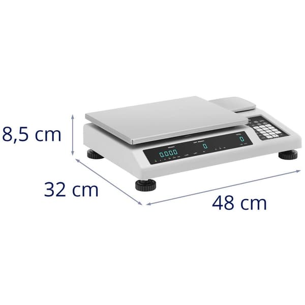 Steinberg Systems Räknevåg - 50 kg/1 g - Med referensvåg 50 kg/0,05 g