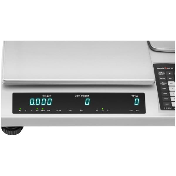 Steinberg Systems Räknevåg - 50 kg/1 g - Med referensvåg 50 kg/0,05 g