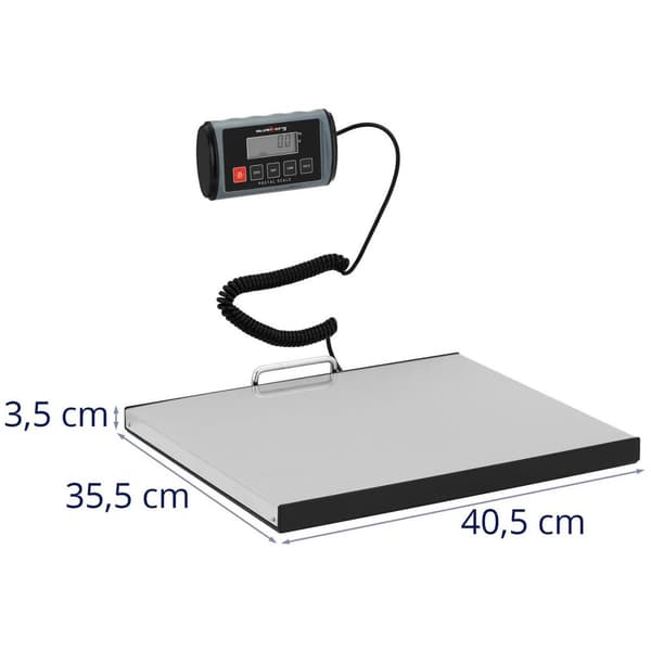 Steinberg Systems Paketvåg - 100 kg / 0,05 kg - 35,5 x 40,5 cm - extern LCD