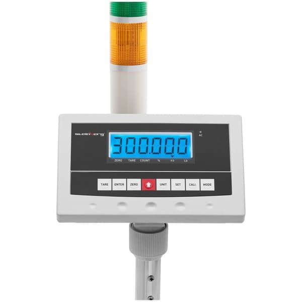 Steinberg Systems Plattformsvåg - Varningslampa - 300 kg/0,005 kg - 400 x 500 x 122 mm - kg/lb