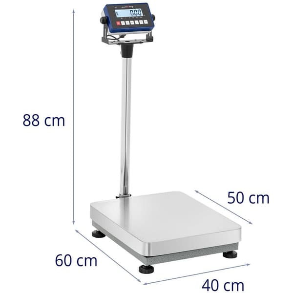 Steinberg Systems Plattformsvåg - 60 kg/0,002 kg - 400 x 500 x 125 mm - kg/lb