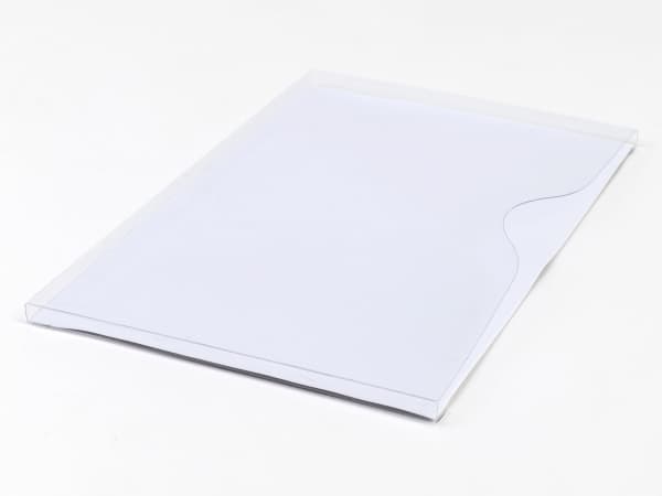 Magnetlomme A4 åben liggende hvid 1cm dyb 10st/pkt