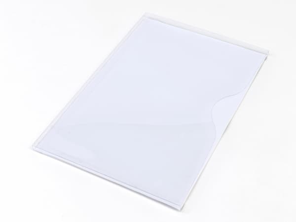 Magnetlomme A4 åben liggende hvid 1cm dyb 10st/pkt