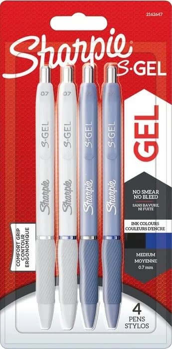 Sharpie® Fine Point S-Gel medium 0.7 mm - (4 stk.)