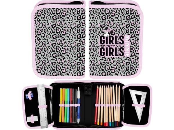 Paso Penal Etui Paso Penal med Minnie Mouse Girls tilbehør, sammenleggbart