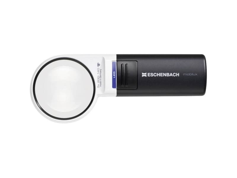 Eschenbach 15115 Håndlup med LED-belysning Forstørrelsesfaktor: 5 x Linsestørrelse: (Ø) 58 mm